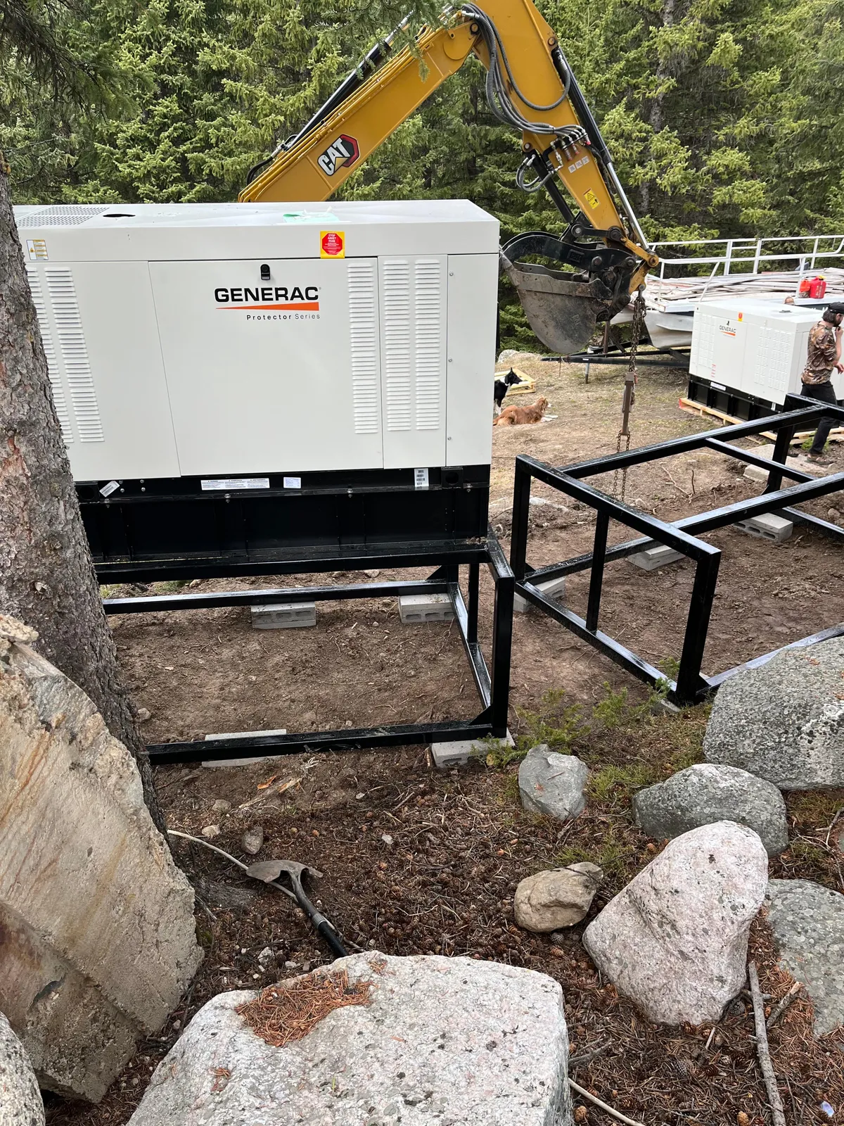 Actual Generac standby generator installation by Chesbro Electric